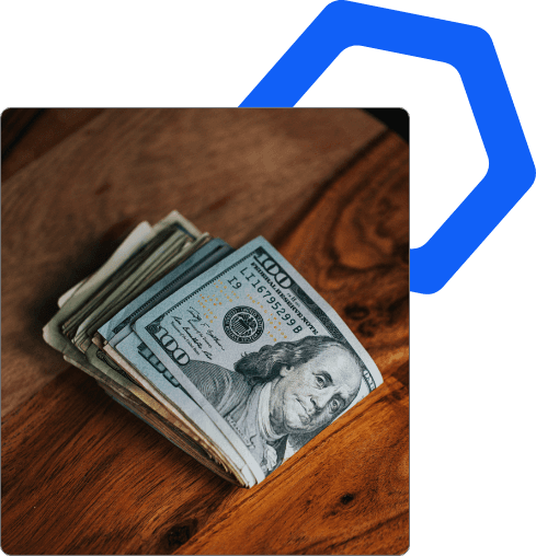 Folded bills
