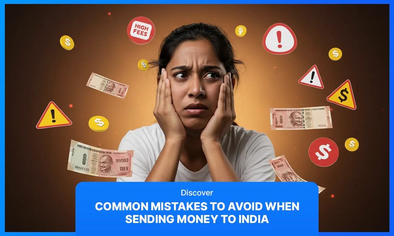 Cover image for article on Common Mistakes To Avoid While Sending Money To India