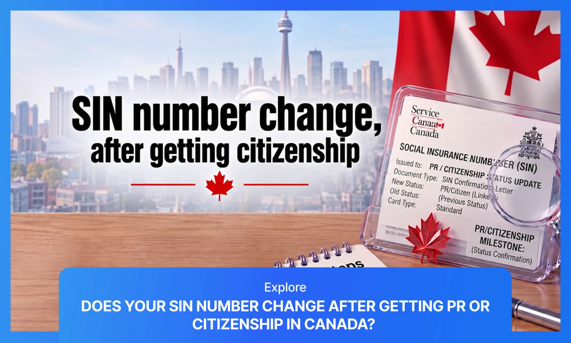 Cover image for articles on Does Your SIN Change After PR or Citizenship?