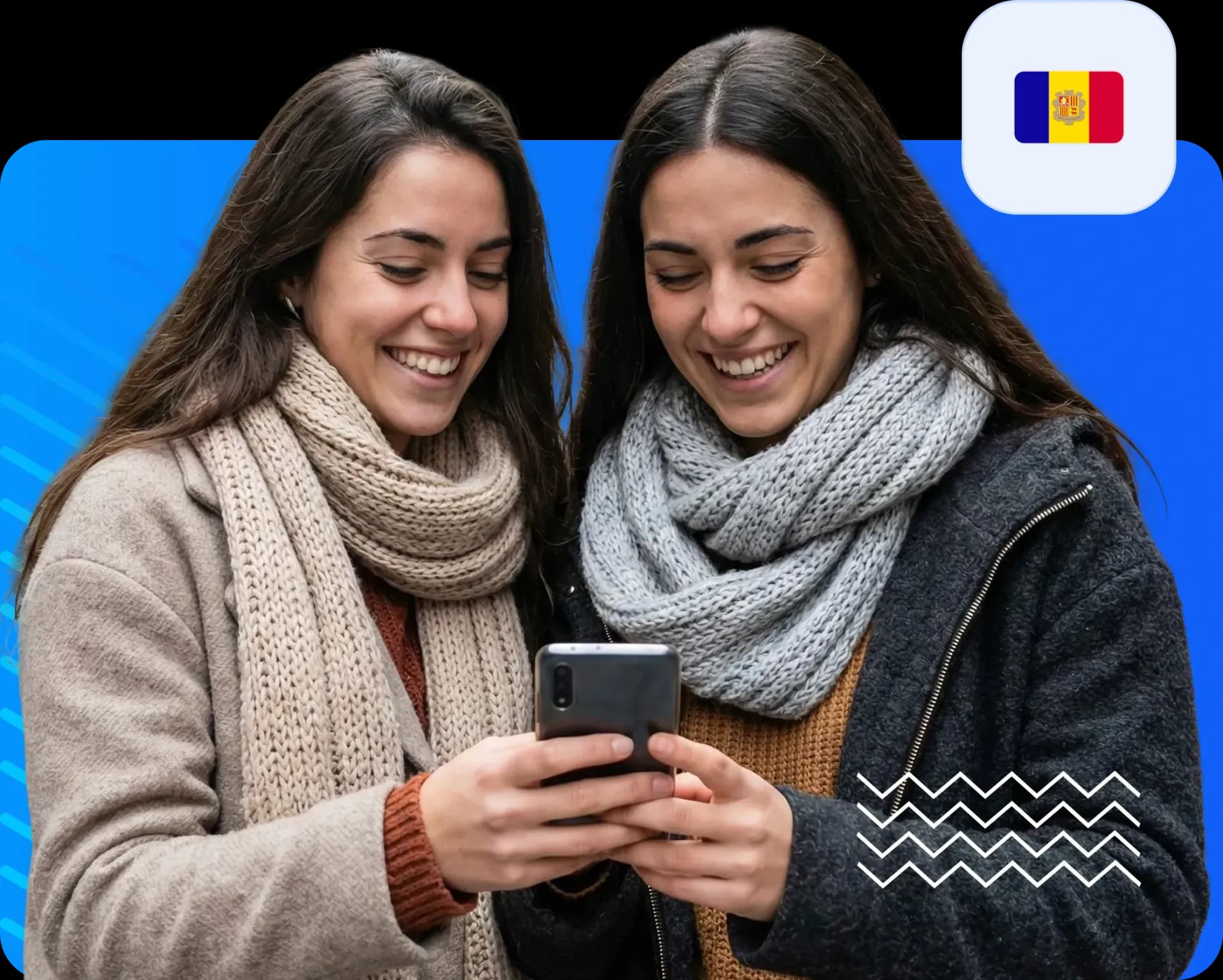 Friends using smartphone to send money to andorra 9532ae85e0.