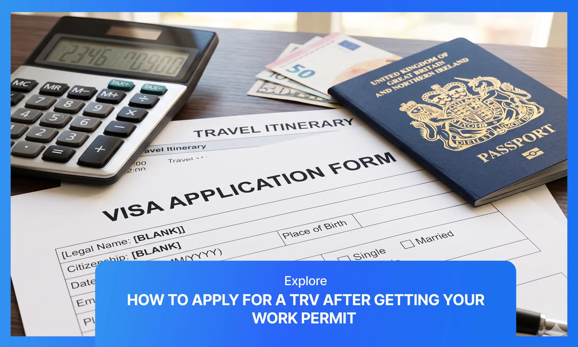 Cover image for articles on TRV After Work Permit Canada