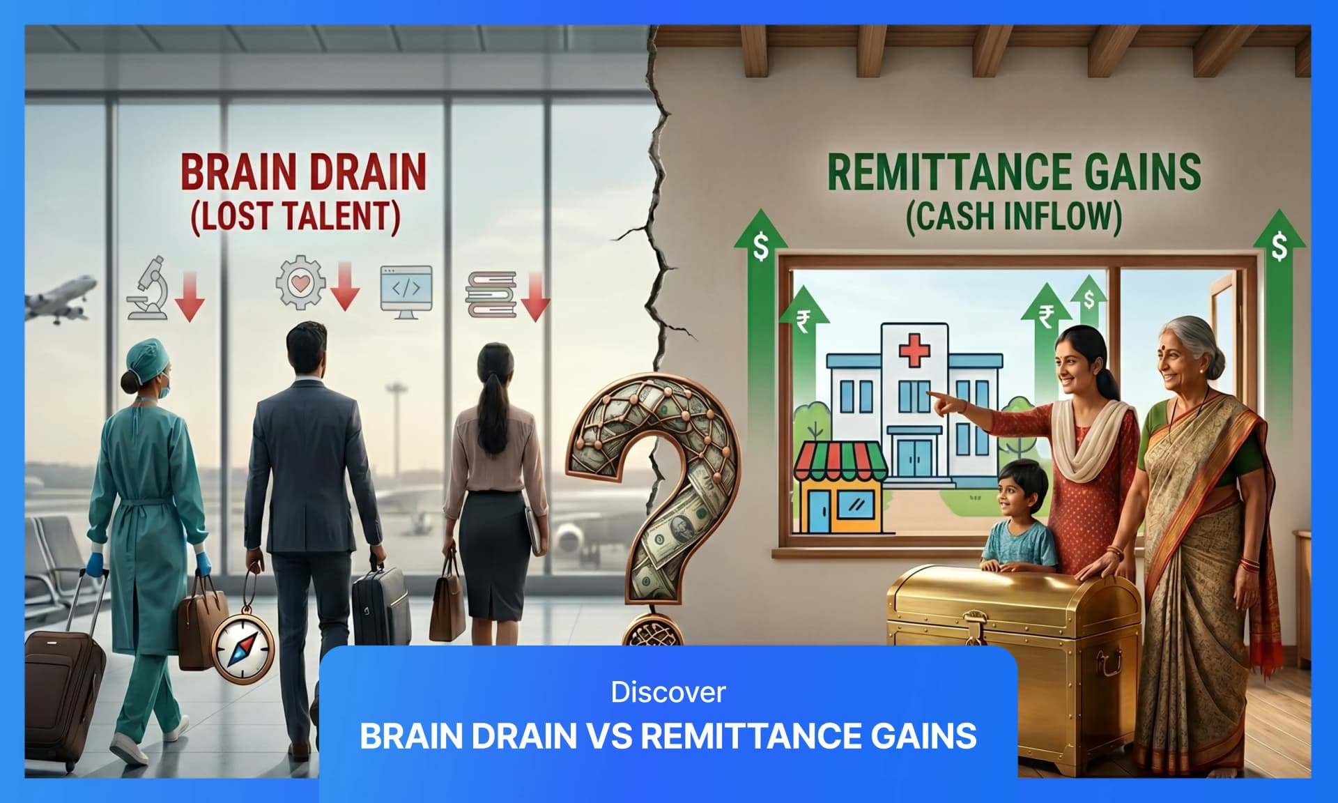 Brain Drain vs Remittance Gains: Can Cash Replace Lost Talent?