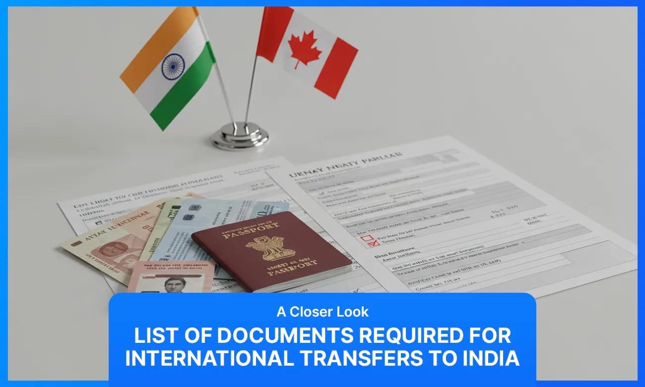 Cover image for article on Documents Required for International Transfers to India