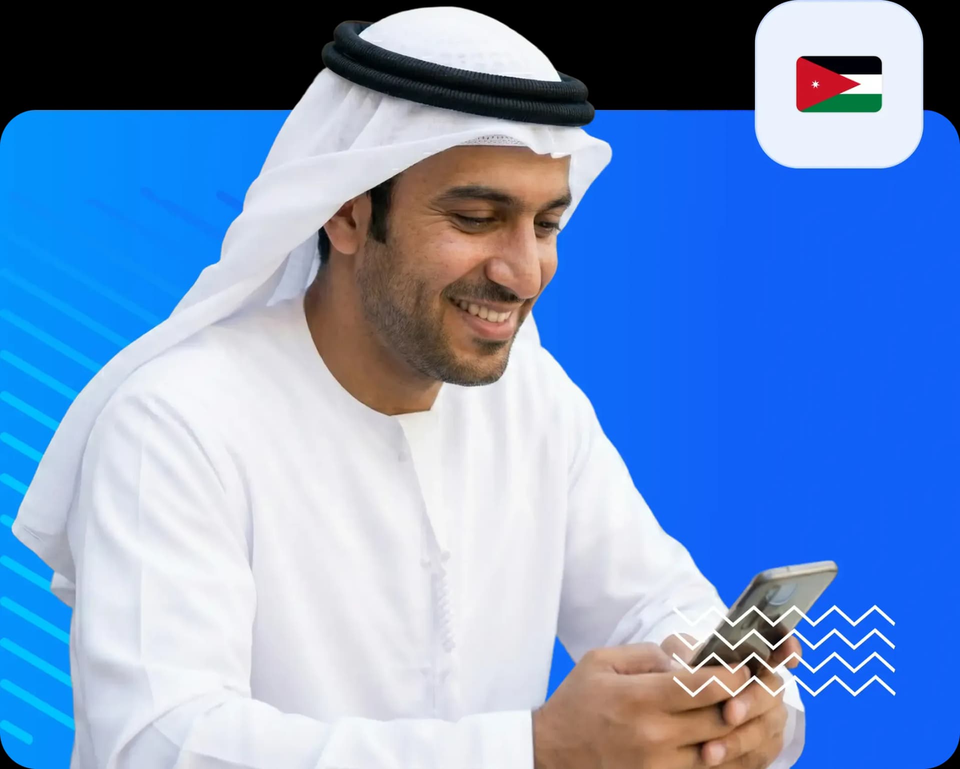 Men using smartphone to send money to jordan 9a69b7b872.