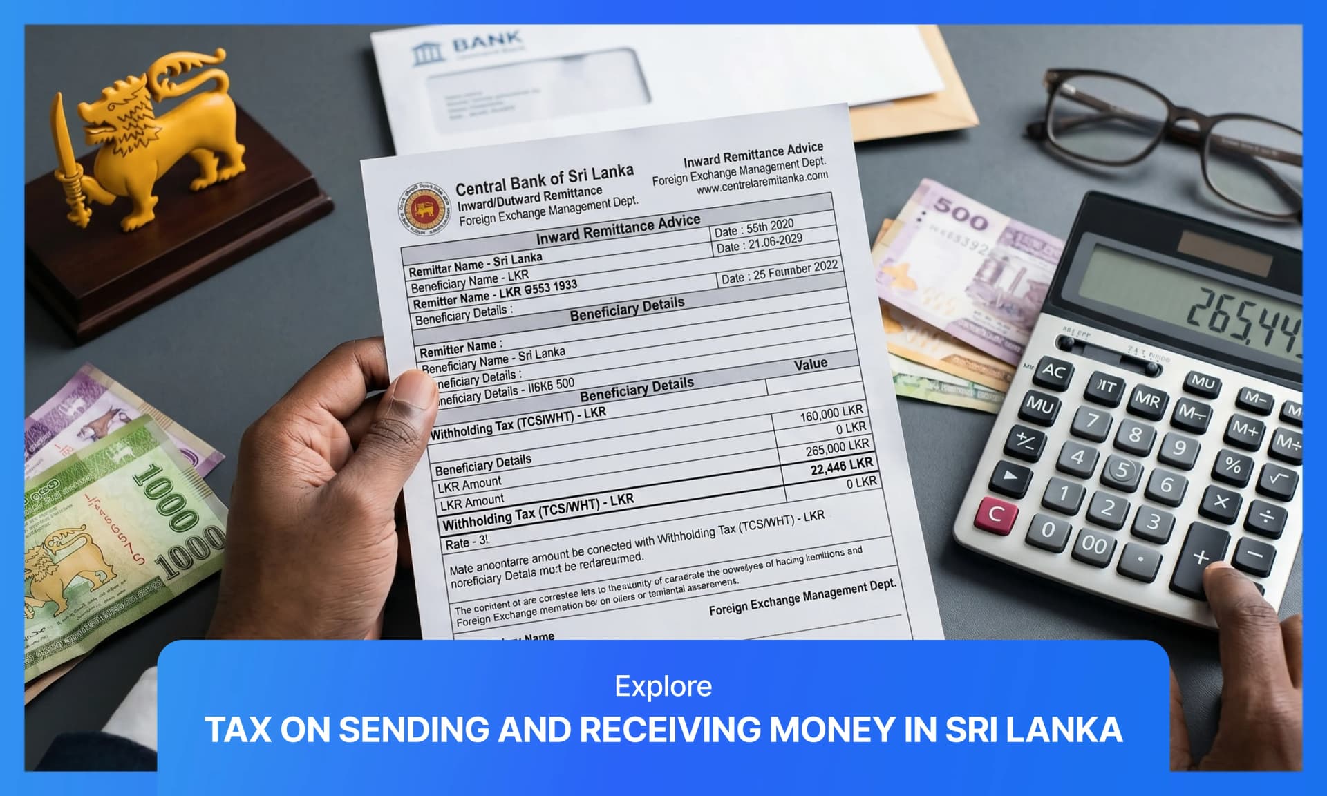 Tax On Sending & Receiving Money In Sri Lanka From Canada