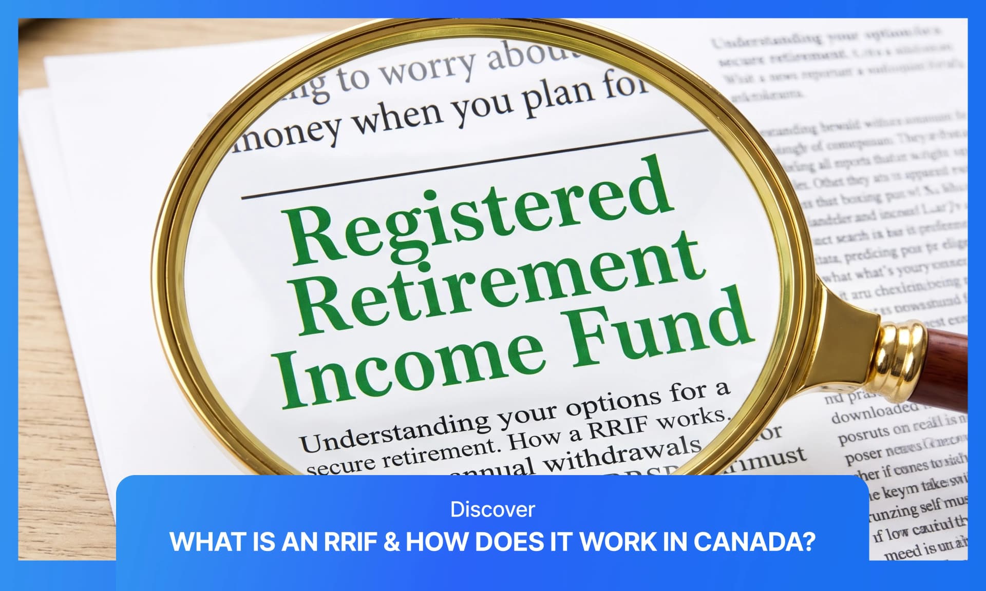 Cover image for article on RRIF