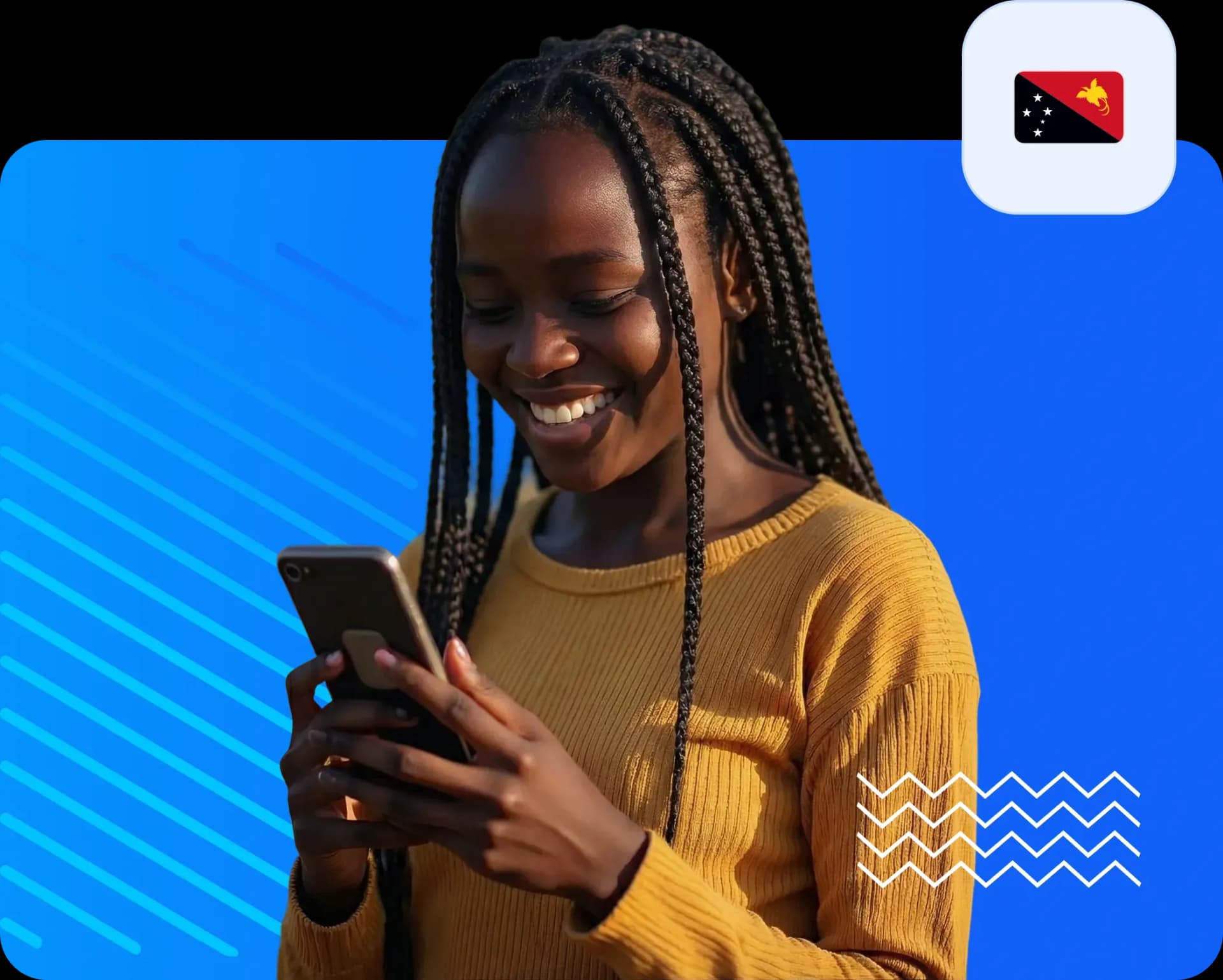 Women using smartphone to send money to guinea 79ebe86105.