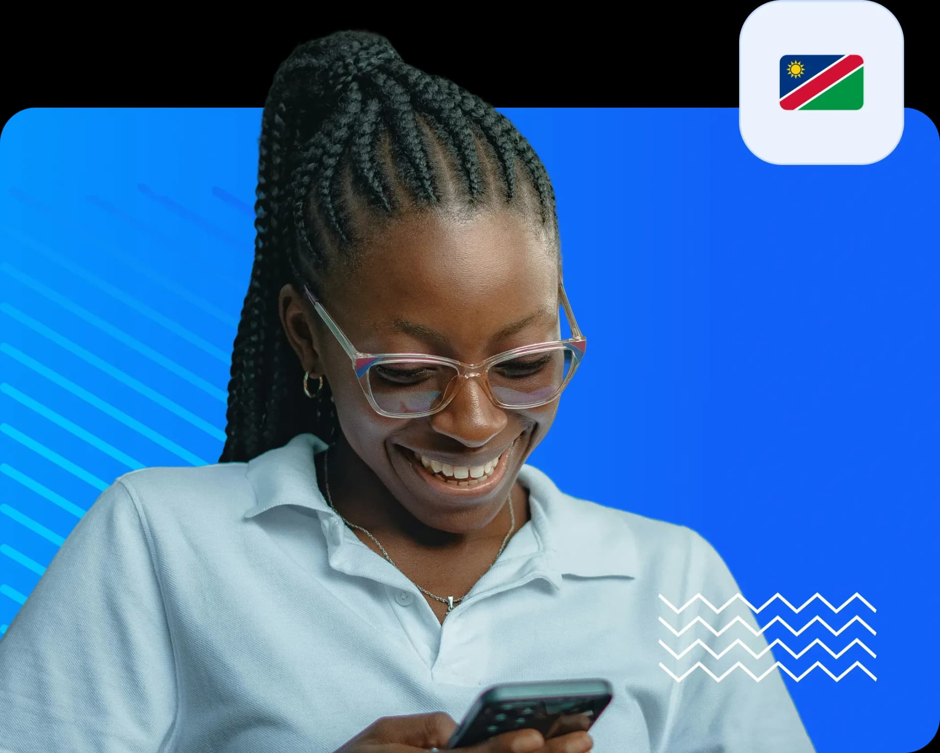 Women using smartphone to send money to namibia b0c12efd2b.