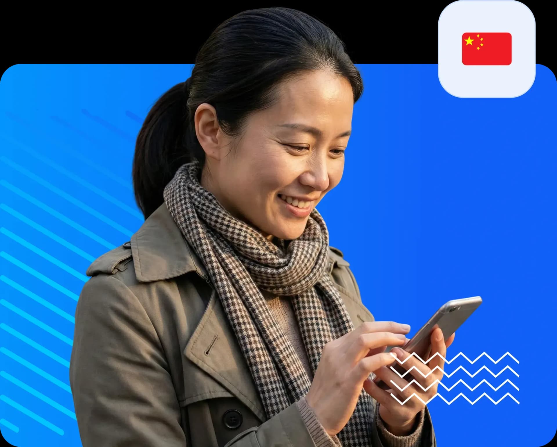 Women using smartphone to send money to china ee4b906462.