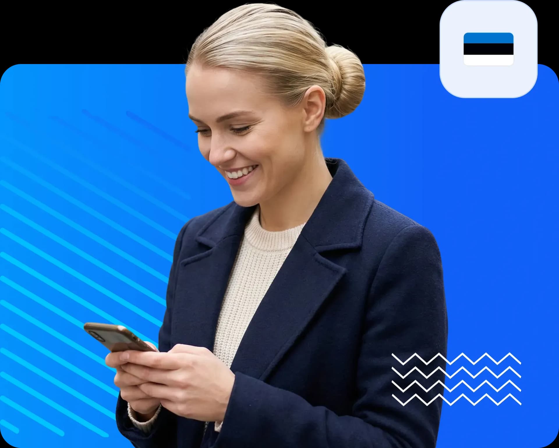 Women using smartphone to send money to estonia 2ff2183266.