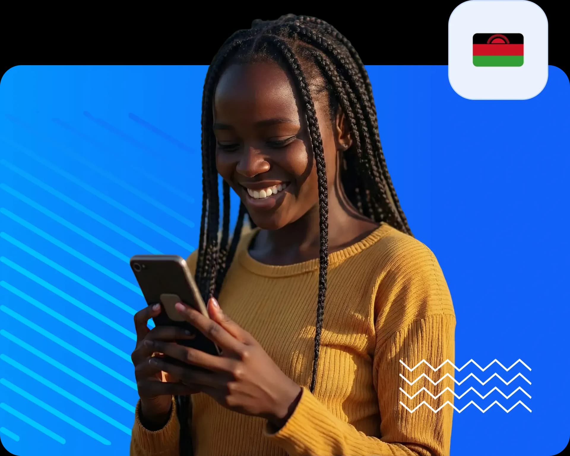 Women using smartphone to send money to malawi 7211ee3040.