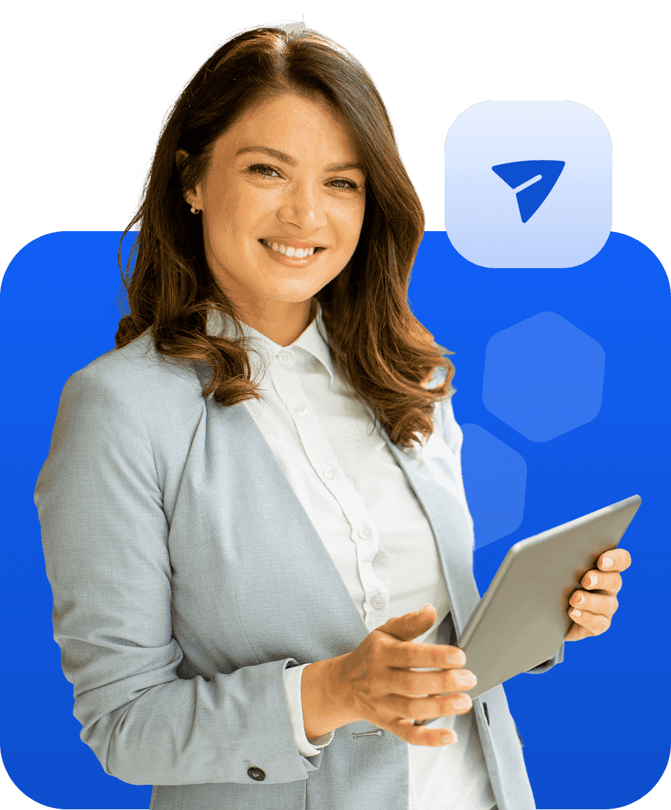Business lady with tablet 51432ea055