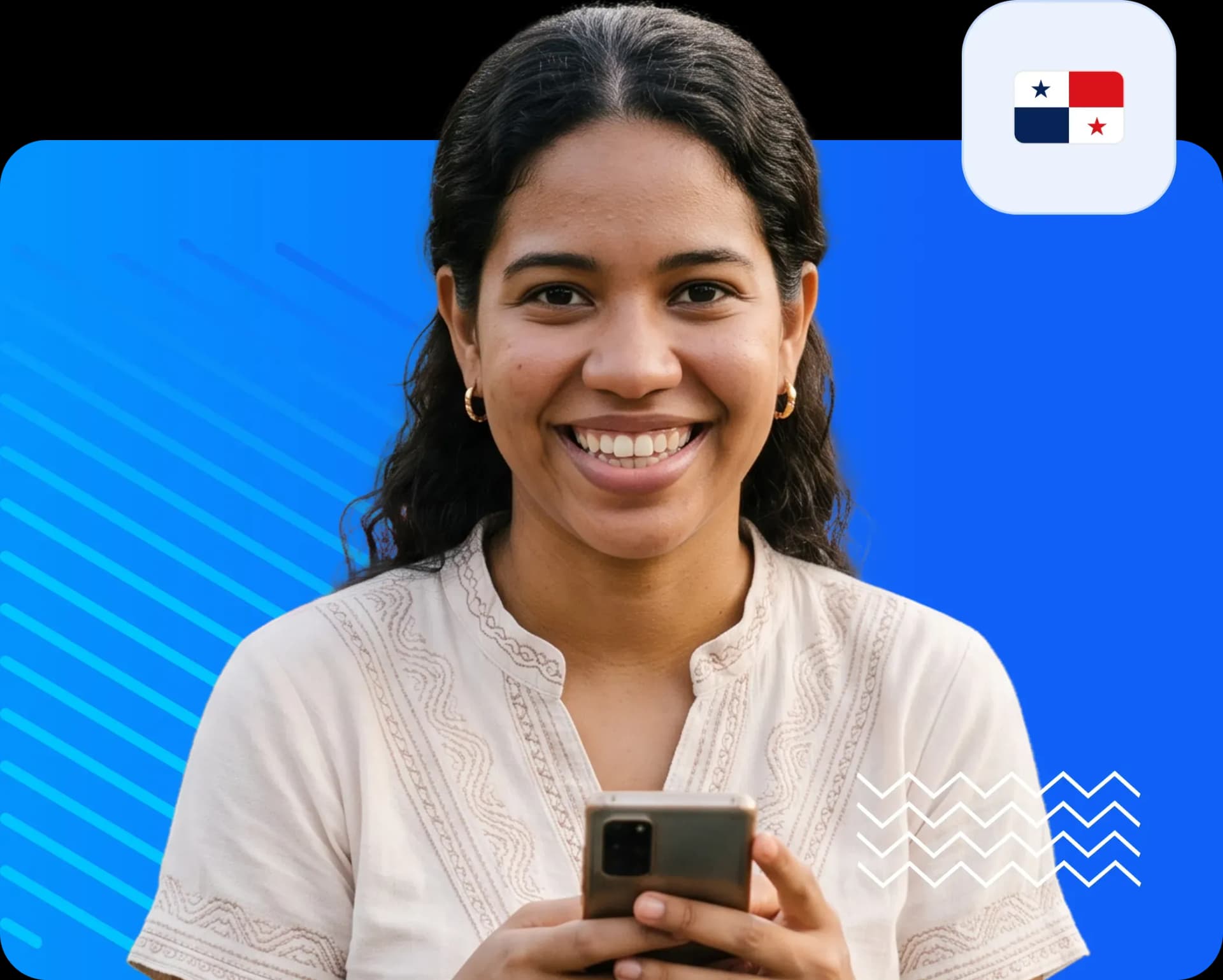 Women using smartphone to send money to panama efc86839a7.