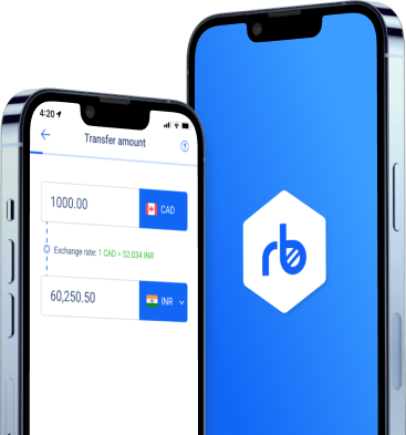 Remitbee mobile app on iPhone