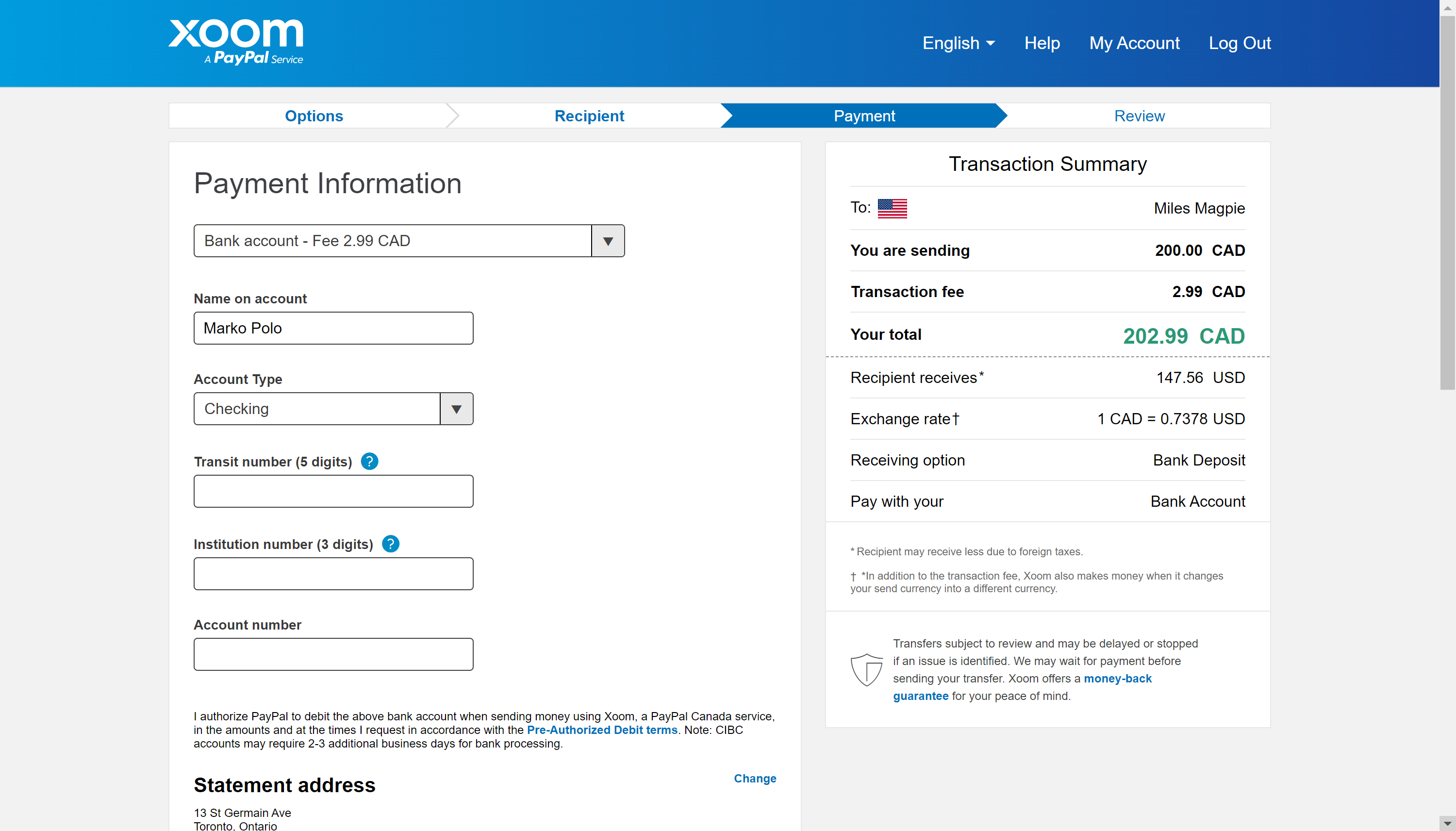 Xoom PAYPAL. Xoom transfer. Caspian money transfer. Choose payment method. Как переводится мани